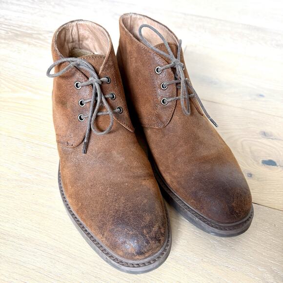 1901 Nordstrom Brand Dark Brown Suede Barrett Chukka Boots Size 10 M main image 6